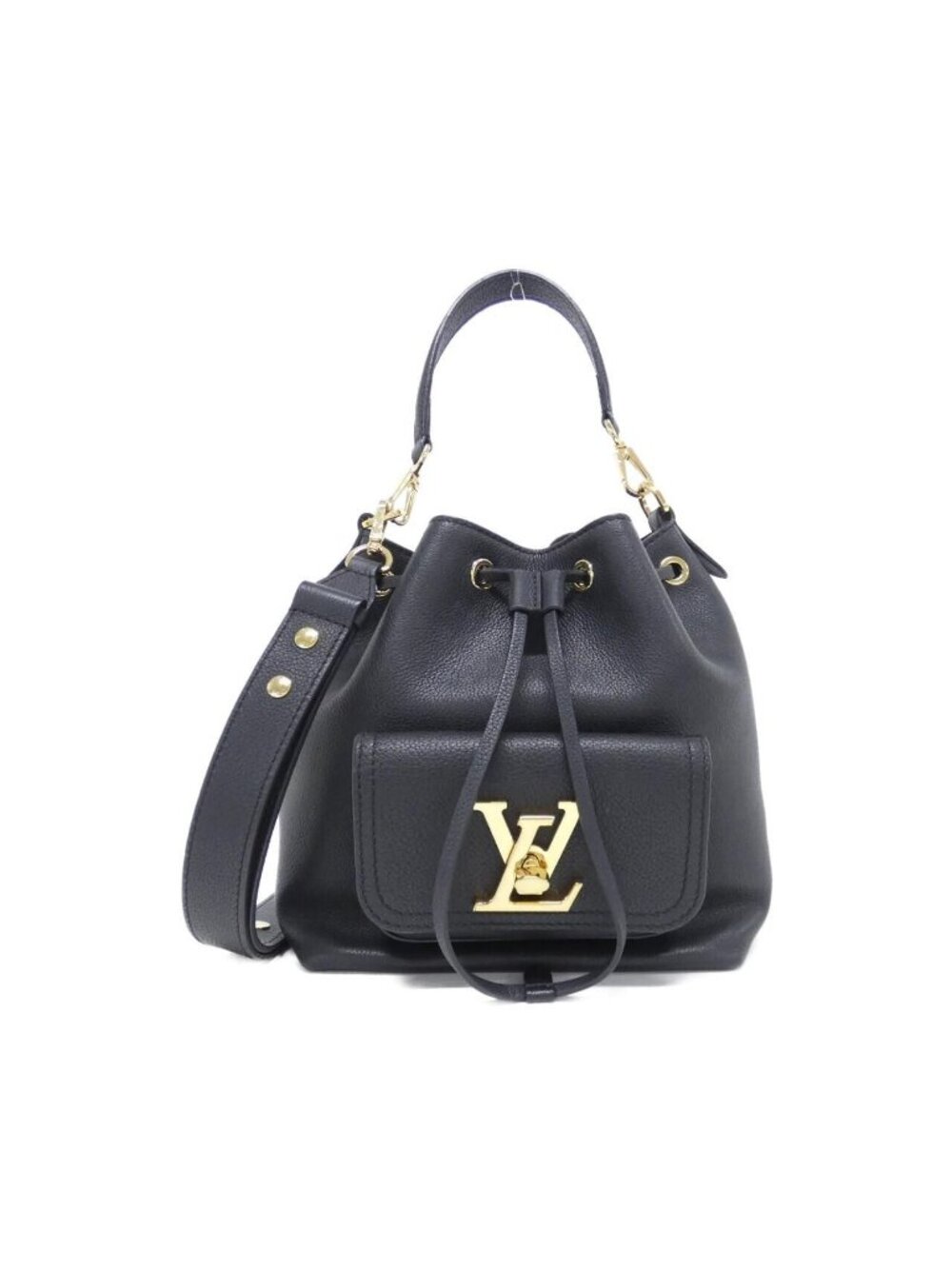 Louis Vuitton Taurillon Lockme Bucket Shoulder Bag